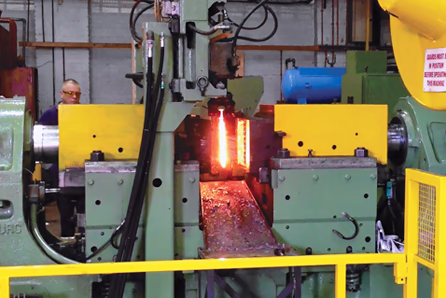 horizontal counterblow forging service at brooks forgings ltd