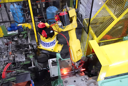 robot robotic forging service at brooks forgings ltd