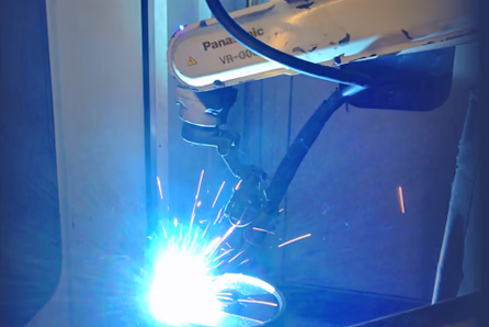 robot welding service at brooks forgings ltd