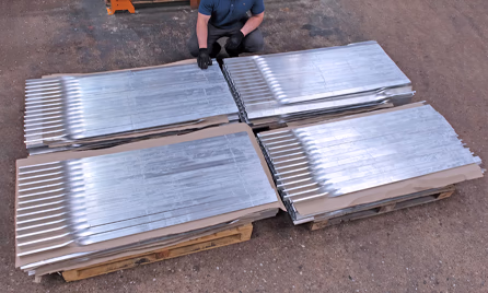 custom aluminium plate twisting unblemished