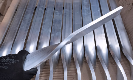 custom aluminium plate twisting unblemished