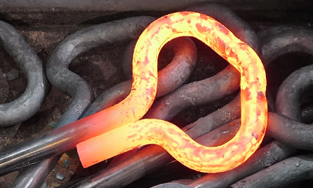 hot forming of 20mm diameter mild steel