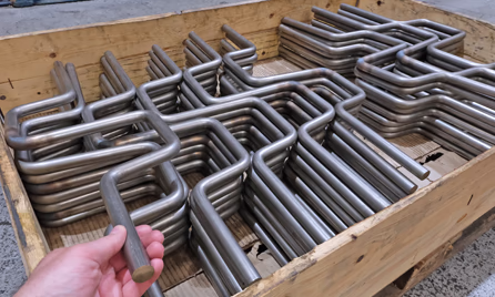 complex crank bending of stainless steel bar
