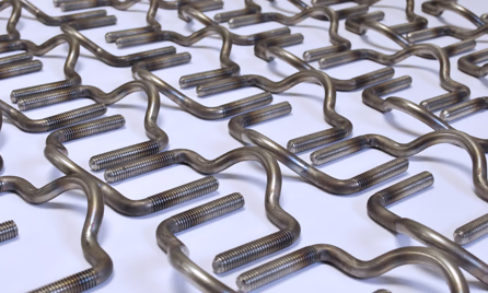 complex A4-70 stainless fastener u-bolt bending