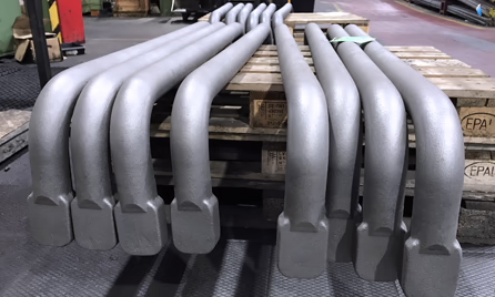 heavy bending of 70mm diameter bars