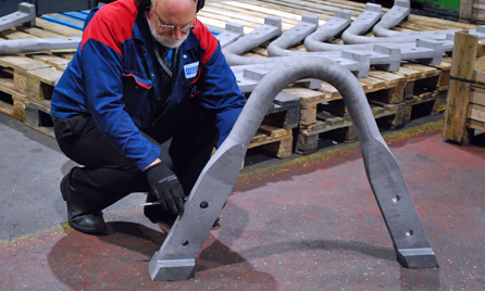 heavy bending of 50mm diameter bars
