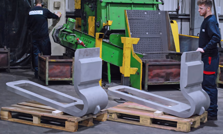 complex multistage bending of thick plate section
