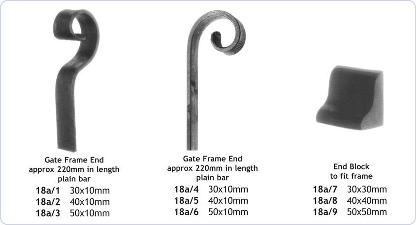 decorative gate frame components