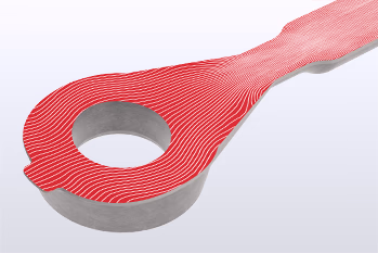 aligned and compressed grain flow in a custom eyebolt forging