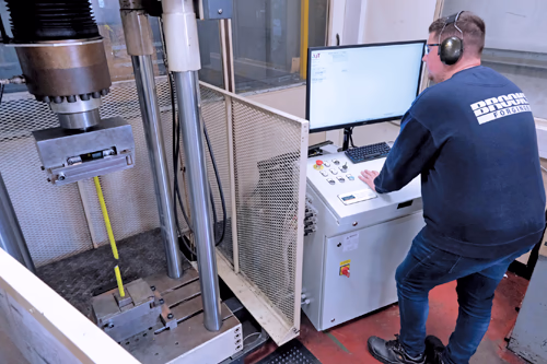 pull testing of flash butt welded components
