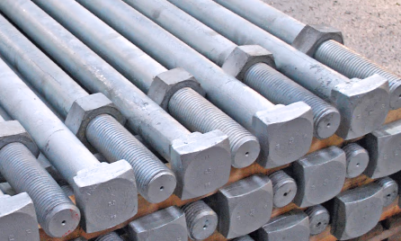 galvanised BS7419 SSRX holding down bolts