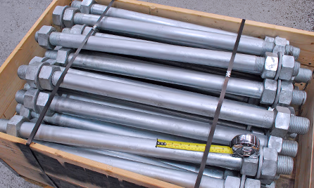 galvanised M42 tie rods