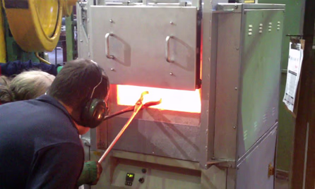 electric heating furnace for forging