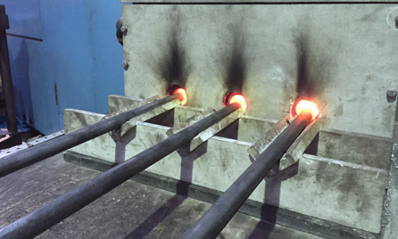 electric heating furnace for bar end heating