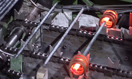 multiple point automated induction heating for metal forging and forming