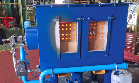 oil and gas heating for metal forging and forming