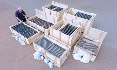 bespoke wooden boxes for bolting export project in USA