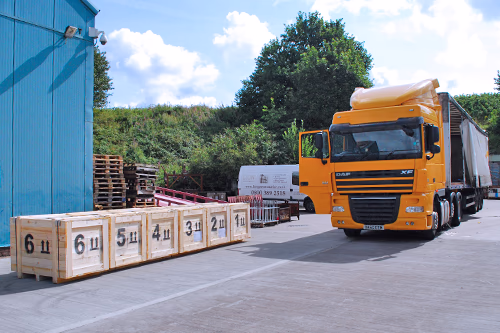 transport collection for land freight export to Europe