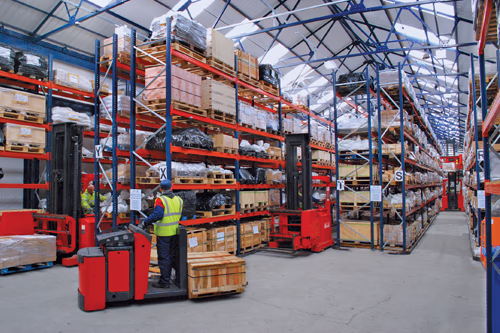 warehousing facility for imported or exported components