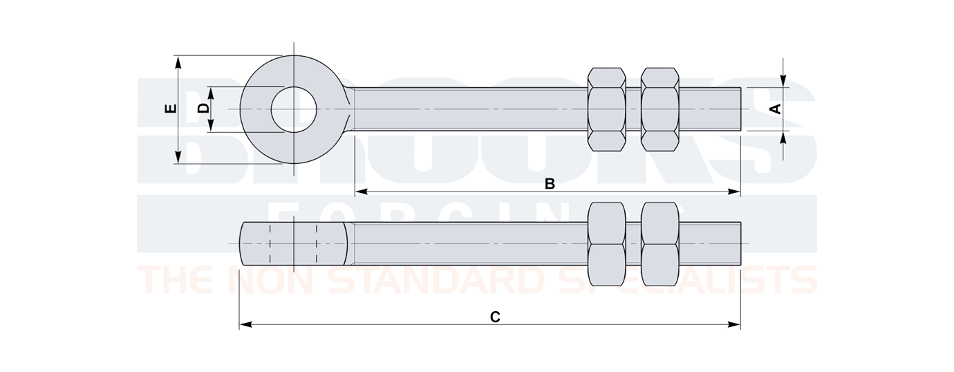 adjustable gate eyebolts diagram drawing