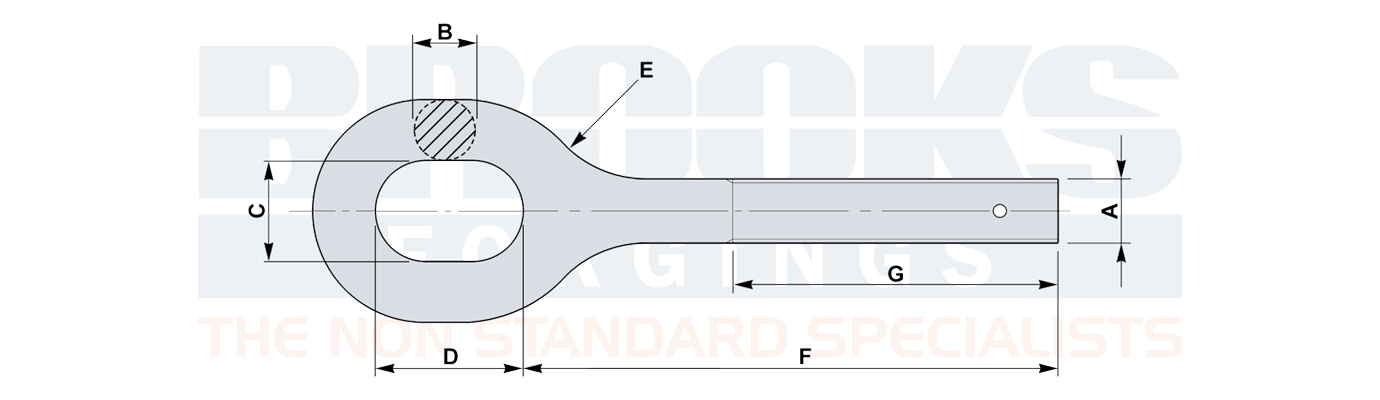 lift suspension eyebolts oval type diagram drawing