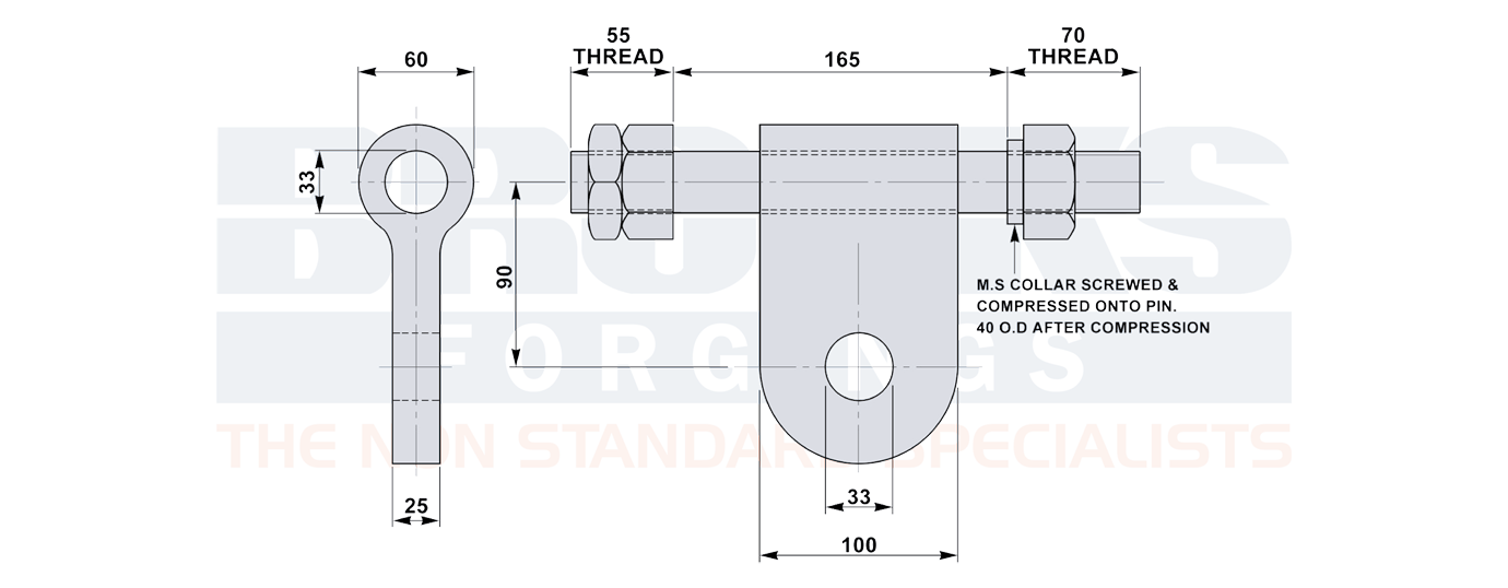 suspension swivels overhead lines diagram dimensions