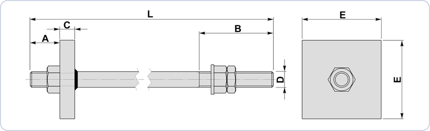 bolt assemblies with welded plate