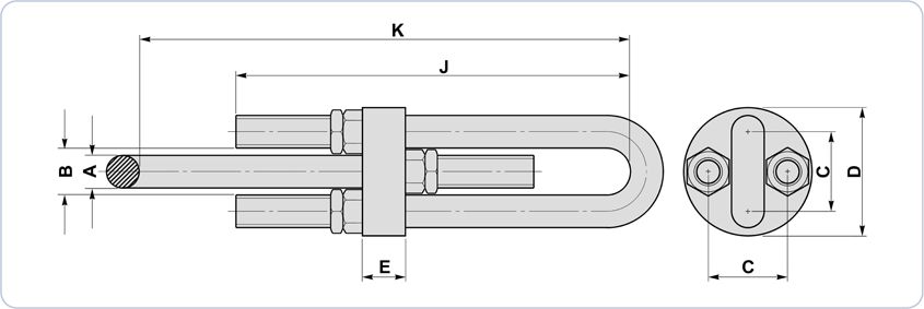 chain link adjusters diagram drawing