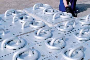 heavy duty dockside mooring rings by Brooks Forgings