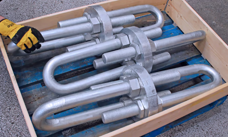 bespoke manufactured chain shock absorbers made by Brooks Forgings