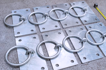 plate mounted mooring rings by Brooks Forgings