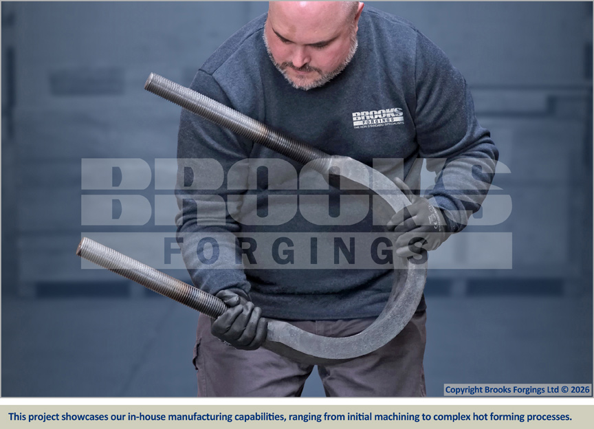 This project showcases our in-house manufacturing capabilities, ranging from initial machining to complex hot forming processes.