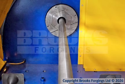 Inside the machine: Torsion Bar at starting position.