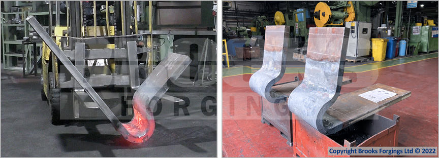 hot forming of ladle lifting bridle