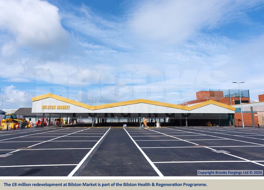 The £8 million redevelopment at Bilston Market is part of the Bilston Health & Regeneration Programme