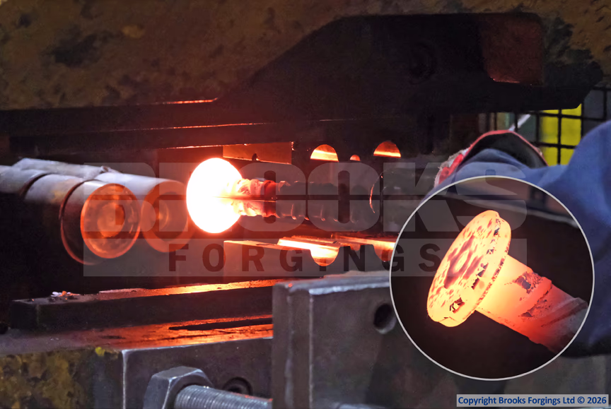 Specialised horizontal upset forging was used to forge the blanks from grade 500C T32 rebar.