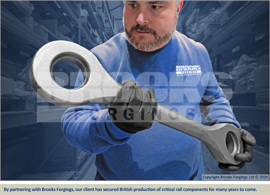By partnering with Brooks Forgings, our client has secured British production of critical rail components for many years to come