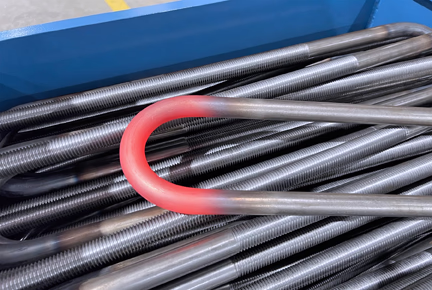 Specialised equipment and force-dissipating tooling is used to achieve a 45.5mm inner bend radius