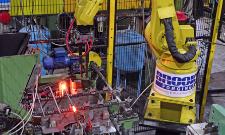 automated robotic upset forging service brooks forgings ltd