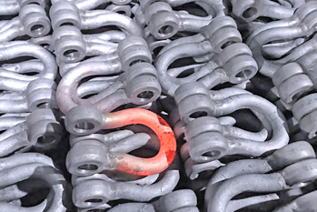 hot formed and forged bow shackles by Brooks Forgings