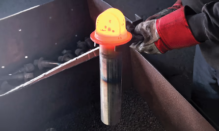 hot forged special bespoke custom shackle pins by Brooks Forgings