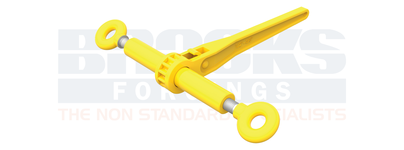 ratchet load binders 3/8" yellow 2449KG BFD4018
