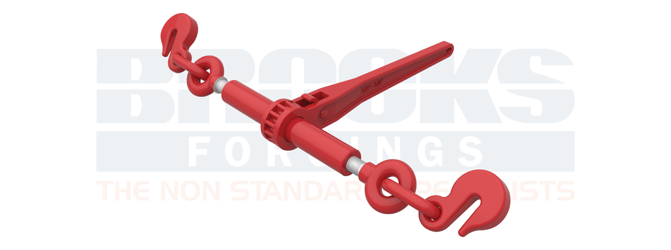 ratchet load binders 3/8" red hook type 2449KG BFD7514