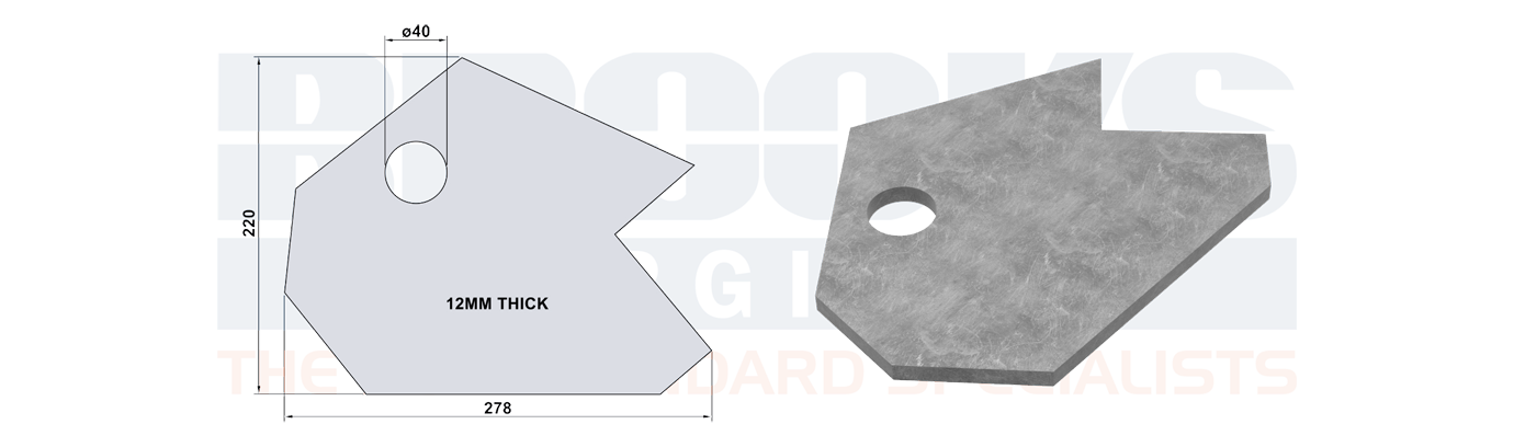 container roro roller mounting plate BFD6905