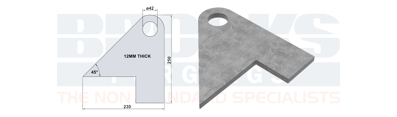 container roro roller mounting plate BFD7099