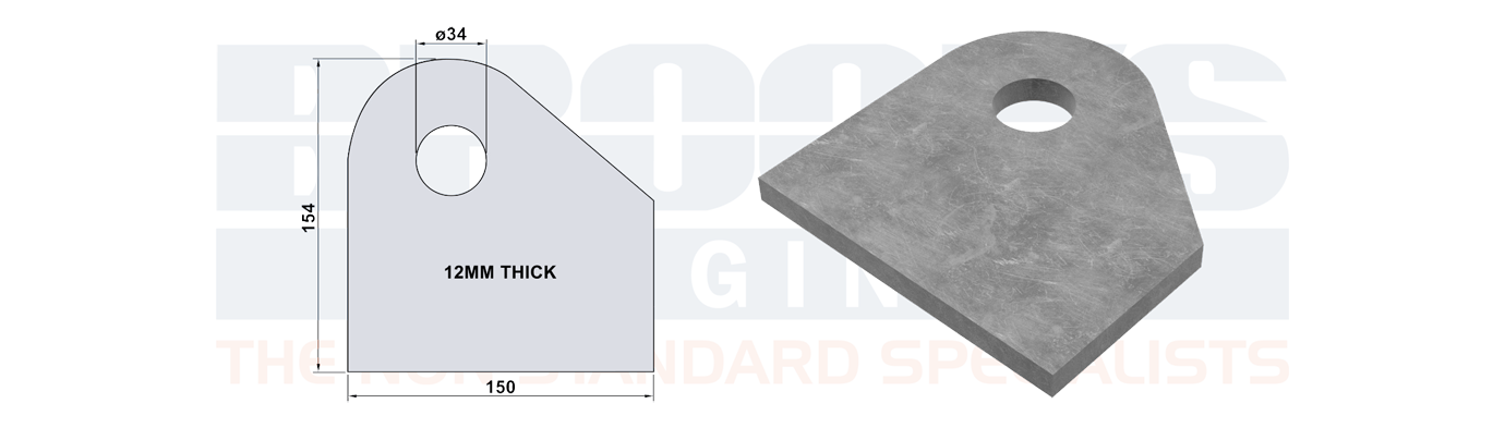 container roro roller mounting plate BFD7297