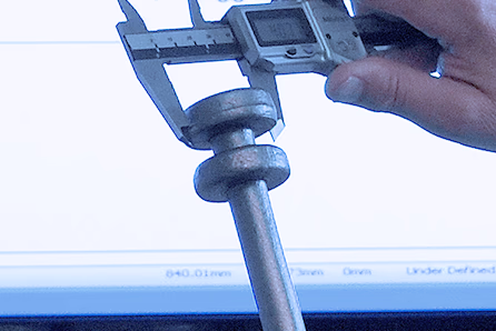 marquee stake tent peg pin inspection at Brooks Forgings