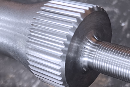 torsion bar splining at Brooks Forgings