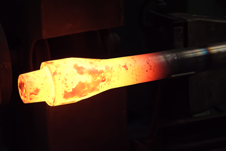 torsion bars upset forged at Brooks Forgings