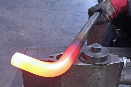 large diameter l-bolt forming at Brooks Forgings